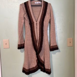 Womens knee length sweater